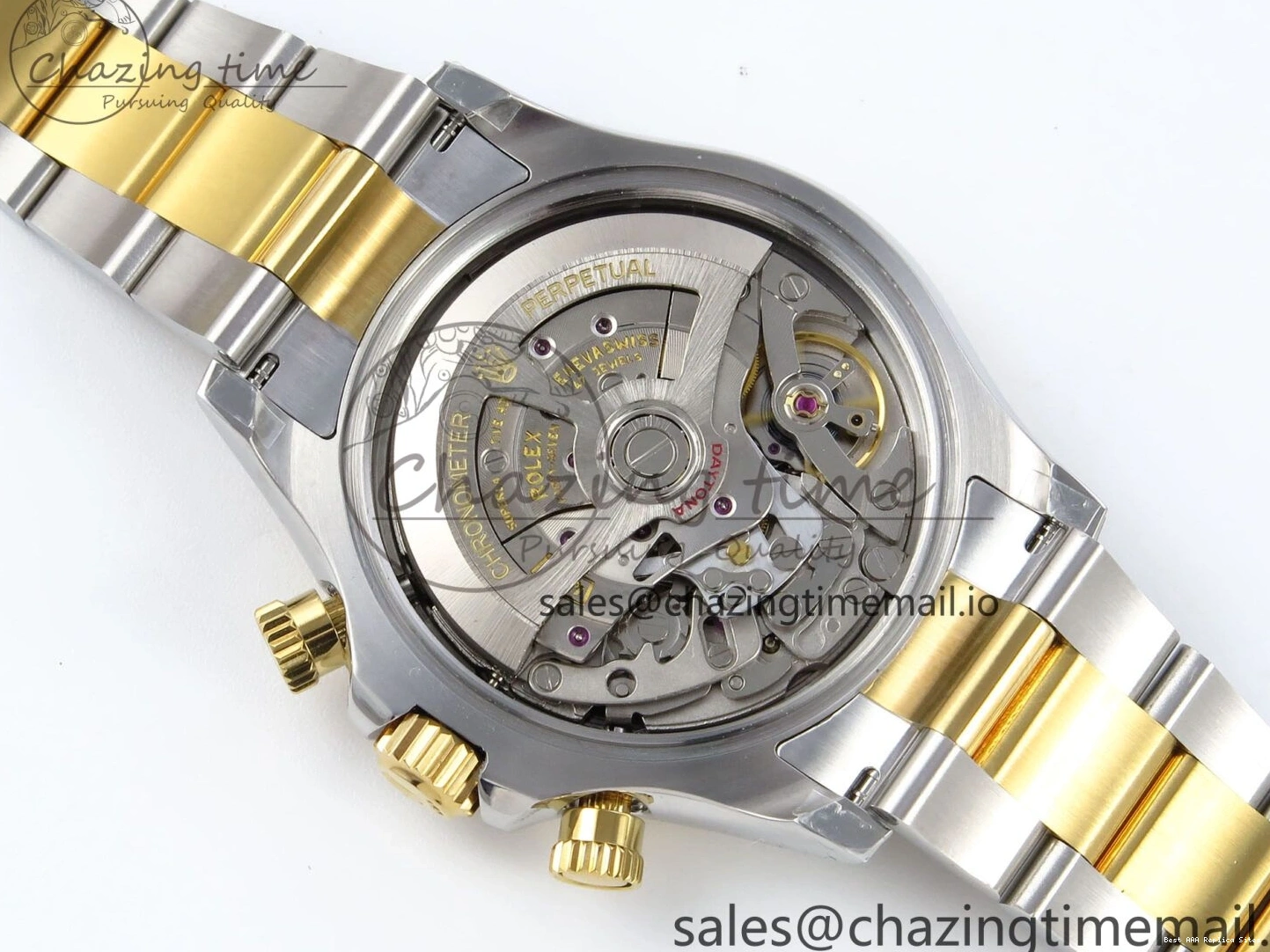 Good Copy Rolex Watches Best on Edition QF 721 V 1:1 Daytona AllSeason SH4131 YG SS Braclet White Dial 126503 1222